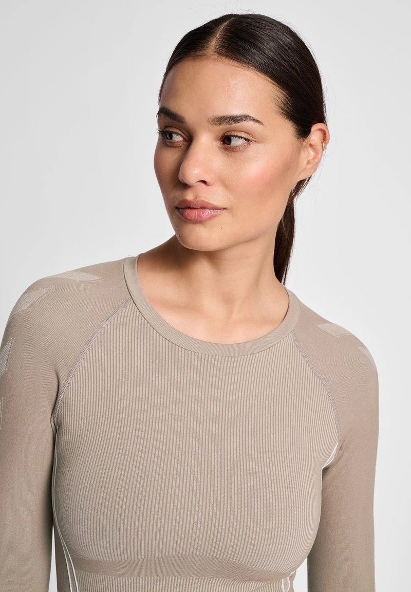 Hummel CHRISTEL SEAMLESS - Langarmshirt - Chateau Gray Driftwood Melange 4 Hummel CHRISTEL SEAMLESS - Langarmshirt - Chateau Gray Driftwood Melange – Bild 4