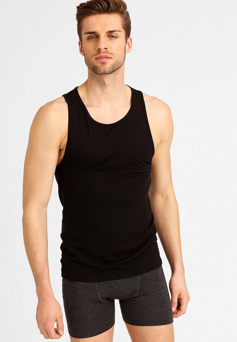 Icebreaker ANATOMICA TANK - Unterhemd/-shirt - Black/monsoon 1 Icebreaker ANATOMICA TANK - Unterhemd/-shirt - Black/monsoon