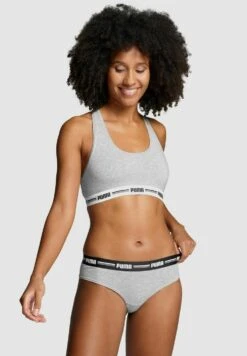 Puma BRAZILIAN SOFT GUMMIBUND LOGO 4ER PACK - Briefs - Schwarz/grau Melange 16 Puma BRAZILIAN SOFT GUMMIBUND LOGO 4ER PACK - Briefs - Schwarz/grau Melange -Friboo Verkauf Geschaft d49564ccac6044bea7f8361624cd61f8