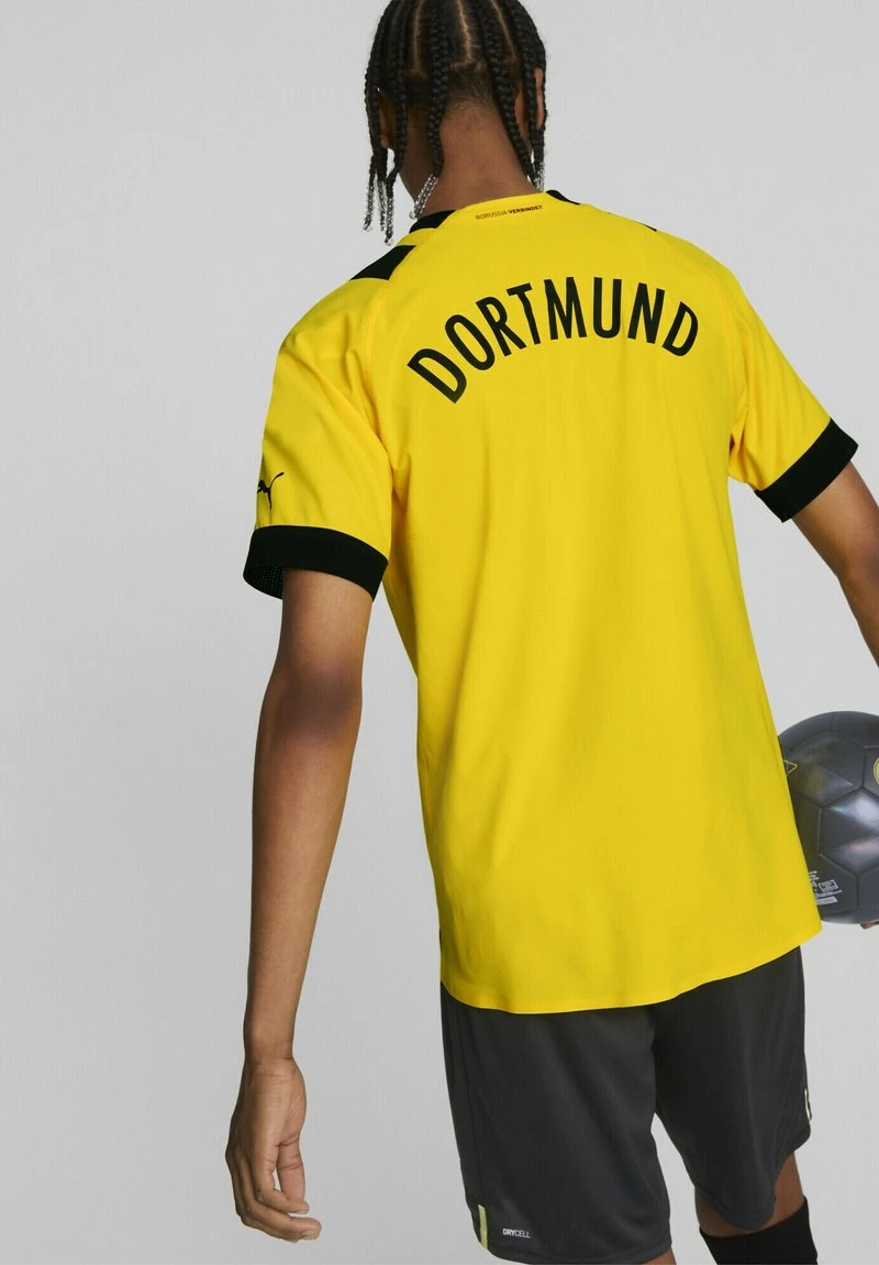 Puma BORUSSIA DORTMUND 22/23 AUTHENTISCHES HEIM - Fußball-Trikot - Cyber Yellow 2 Puma BORUSSIA DORTMUND 22/23 AUTHENTISCHES HEIM - Fußball-Trikot - Cyber Yellow – Bild 2