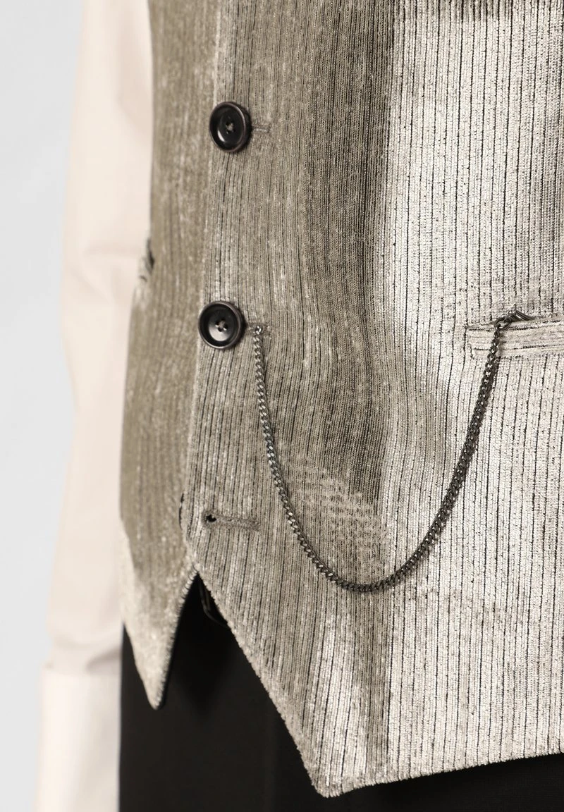 PADDY - Anzugweste - Silber 4 PADDY - Anzugweste - Silber – Bild 4