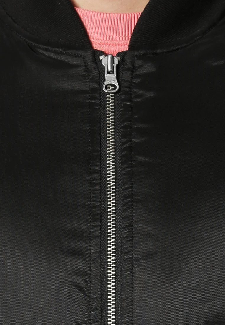 URBAN CLASSICS BASIC - Bomberjacke - Black 5 URBAN CLASSICS BASIC - Bomberjacke - Black – Bild 5