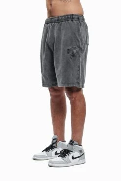 BASIC UNISEX - Shorts - Black Washed 7 BASIC UNISEX - Shorts - Black Washed -Friboo Verkauf Geschaft e2410f74fb214b478d783506e5a85642