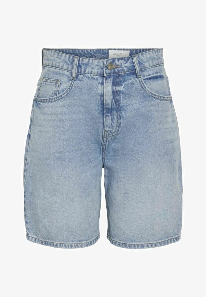 Noisy May HIGH WAIST - Jeans Shorts - Light Blue Denim 2 Noisy May HIGH WAIST - Jeans Shorts - Light Blue Denim – Bild 2
