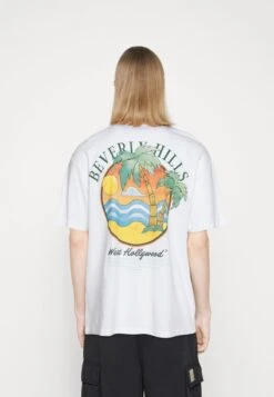 Jack & Jones JORBOULEVARD TEE CREW NECK - T-Shirt Print - White