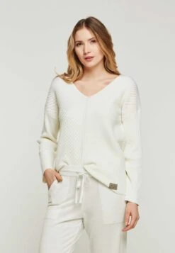 Strickpullover - Offwhite 10 Strickpullover - Offwhite -Friboo Verkauf Geschaft e3c47207c39b4328b4678fd324cb55f2