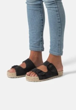 NICE - Pantolette Flach - Charcoal