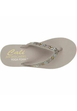 Skechers MEDITATION GARDEN BLISS - Bade-Zehentrenner - Beige -Friboo Verkauf Geschaft e64e4a365247480c8ba5c21580bcf50c