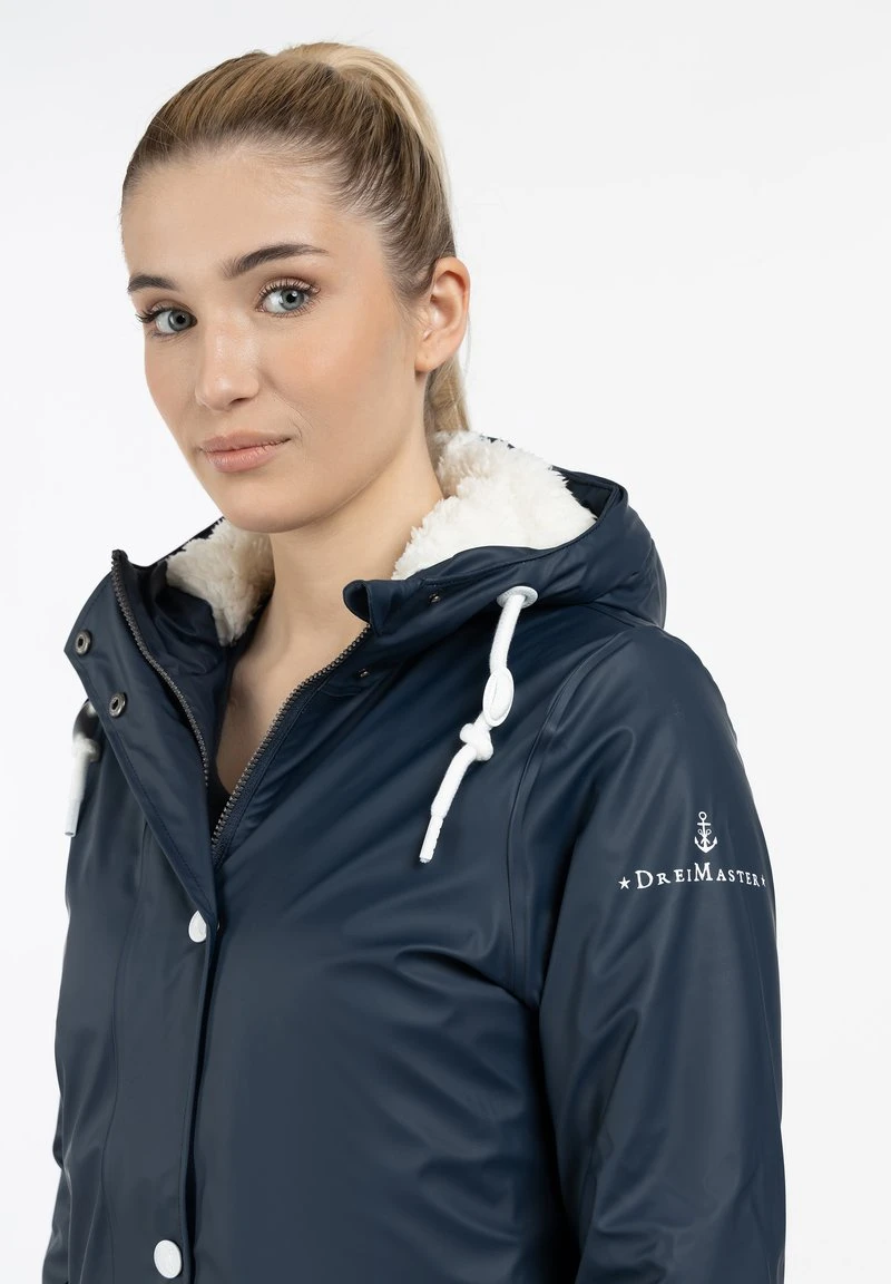 DREIMASTER REGENJACKE MIT WEBPELZFUTTER IN TEDDYOPTIK DRYMASTER - Outdoorjacke - Marine 4 DREIMASTER REGENJACKE MIT WEBPELZFUTTER IN TEDDYOPTIK DRYMASTER - Outdoorjacke - Marine – Bild 4