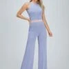 TWO-TONE BLEND - Jumpsuit - Purple
