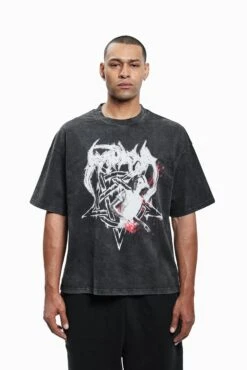 X1 UNISEX - Print T-shirt - Black