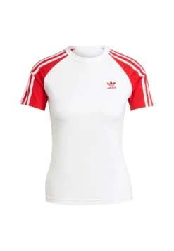 Adidas Originals 3S SLIM - Basic T-shirt - White Better Scarlet -Friboo Verkauf Geschaft f1919e624ad04a16968e59b82ea9725a