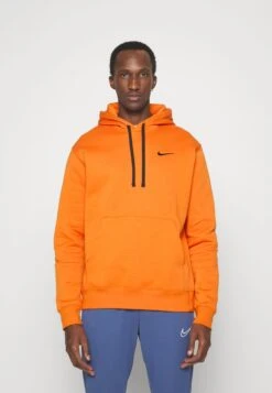 Nike Performance NETHERLANDS KNVB CLUB HOODIE - Nationalmannschaft - Campfire Orange/black