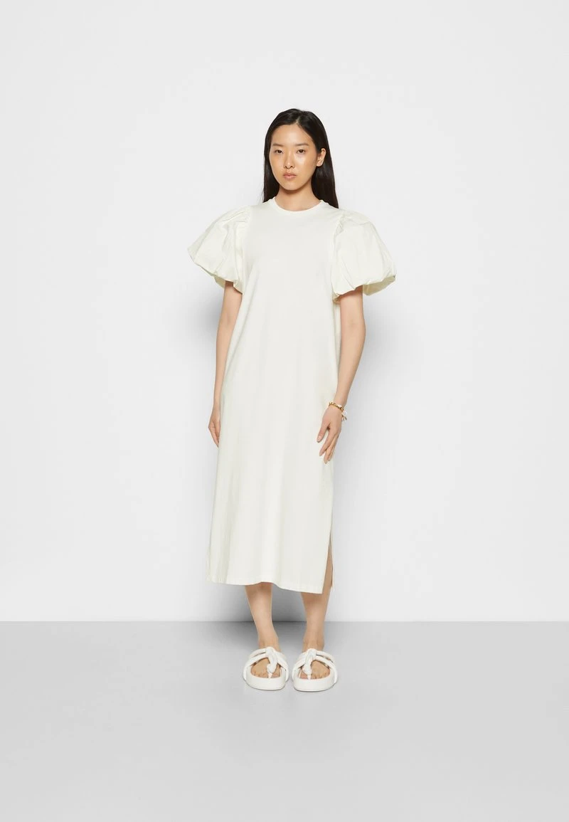 Mother Of Pearl DRESS WITH PUFFBALL SLEEVE - Jerseykleid - White 3 Mother Of Pearl DRESS WITH PUFFBALL SLEEVE - Jerseykleid - White – Bild 3