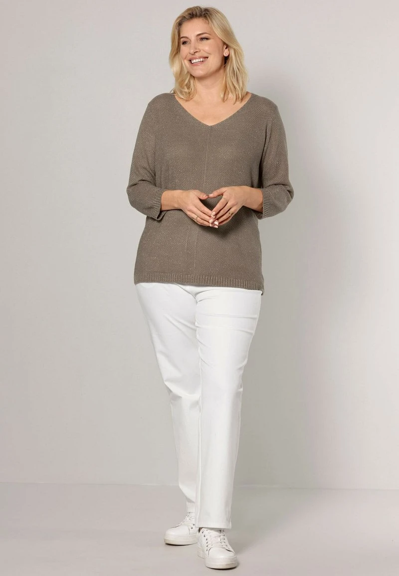 Strickpullover - Taupe 2 Strickpullover - Taupe – Bild 2