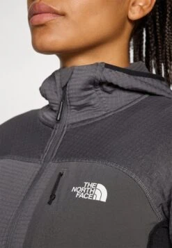 The North Face POLARTEC POWERGRID STORMGAP HOODIE - Zip-up Sweatshirt - Anthracite Grey/black -Friboo Verkauf Geschaft f4fff47ce4b94b019cdc7b3bf8d92523