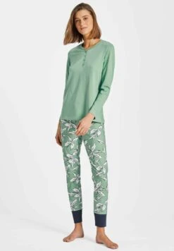 MIT BÜNDCHEN SET - Nachtwäsche Set - Salvia