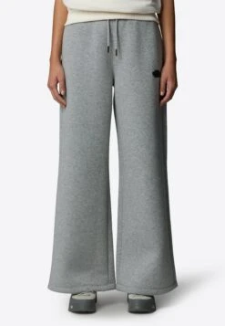 The North Face WIDE LEG - Tracksuit Bottoms - Metallic Silver Heather
