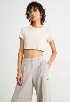 Nike Sportswear WIDE LEG TRACK - Tracksuit Bottoms - College Grey/white/black -Friboo Verkauf Geschaft fbf218ae6596427d89eae1d66b1e15db