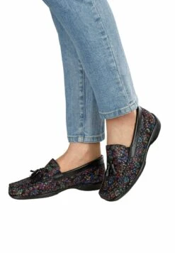 Mokassin - Schwarz Multicolor