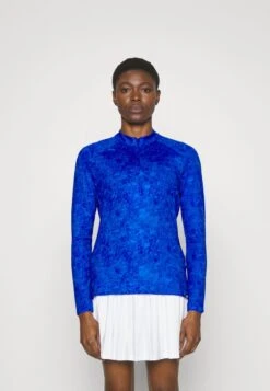 Adidas Golf WOMENS LONG SLEEVE PRINTED GOLF - Langarmshirt - Lucid Blue