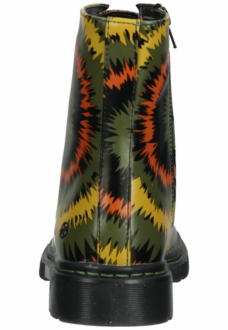 Dockers By Gerli Schnürstiefelette - Khaki Schwarz 4 Dockers By Gerli Schnürstiefelette - Khaki Schwarz – Bild 4