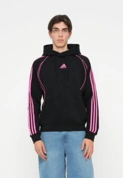 Adidas Originals TEAMGEIST - Sweatshirt - Black/lucid Pink -Friboo Verkauf Geschaft ff665636b7744c699f04b6c09f92010c