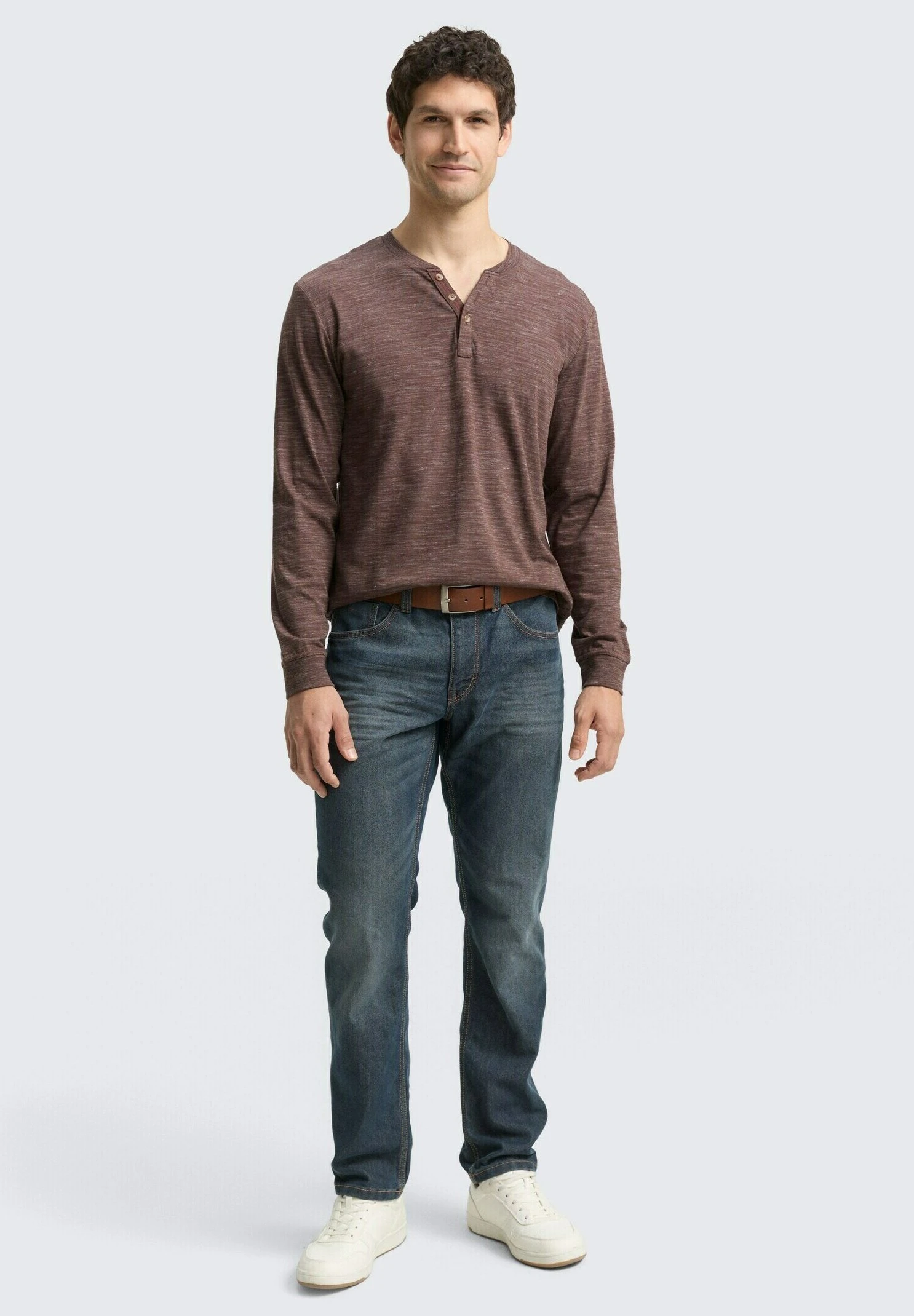 Tom Tailor SERAFINO - Long Sleeved Top - Bag Brown Inejcted 2 Tom Tailor SERAFINO - Long Sleeved Top - Bag Brown Inejcted – Bild 2